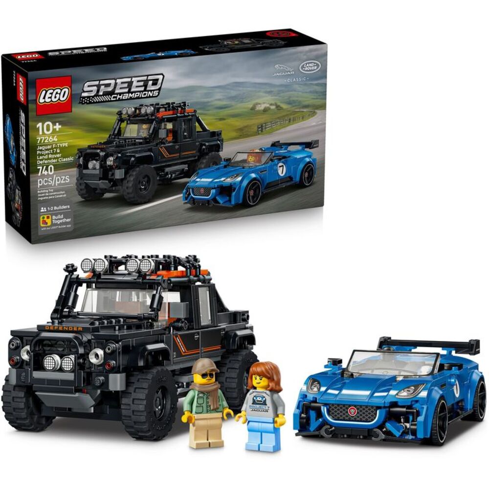 LEGO® Speed Champions Jaguar Project 7 & Land Rover Defender 77264